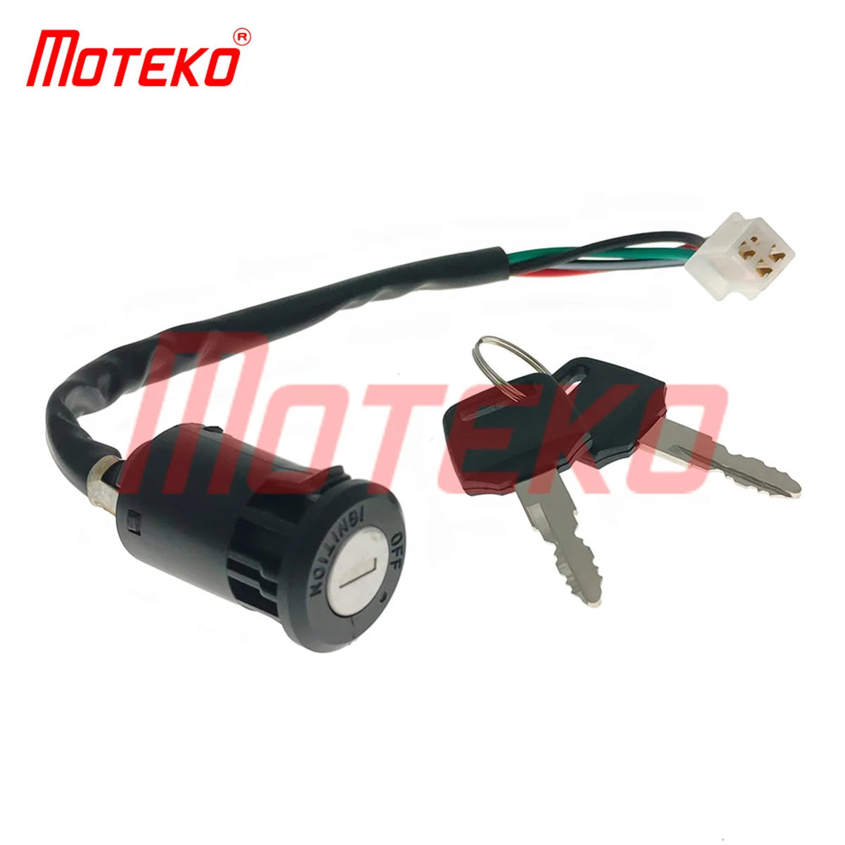 BX17110202 IGNITION SWITCH LOCK 4 FEMALE PLUG MOTORCYCLE ACCESSORIES FOR ATV110 ATV50 CG125 GXT200