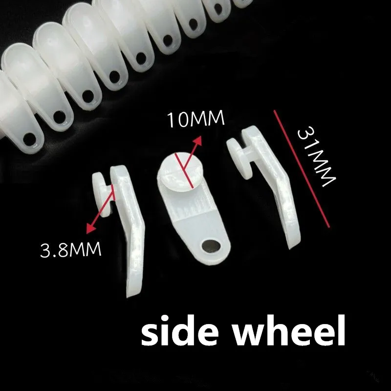 10 PCS Curtain Track Side Mounted Pulley Side Mounted Suspension Wheel Roller Track Wheel Home Decoration Accessories