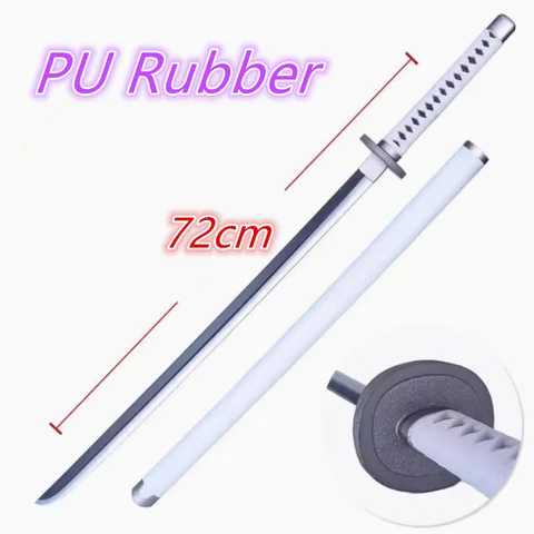 One Piece Roronoa Zoro Katana Sword PU Wado Ichimonji Sword Role Playing Aki Mizu Samurai arms Party boy Gifts model 72cm