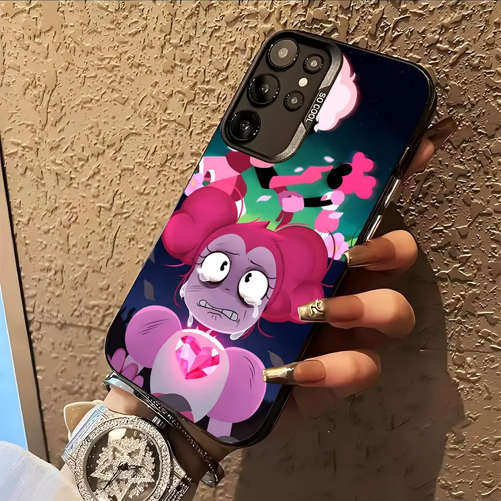 Steven Universe Spinel Phone Case for Samsung Galaxy S26 S25 S24 S23 S22 S21 S20 Note20 Plus Ultra Colorful Silver Cover