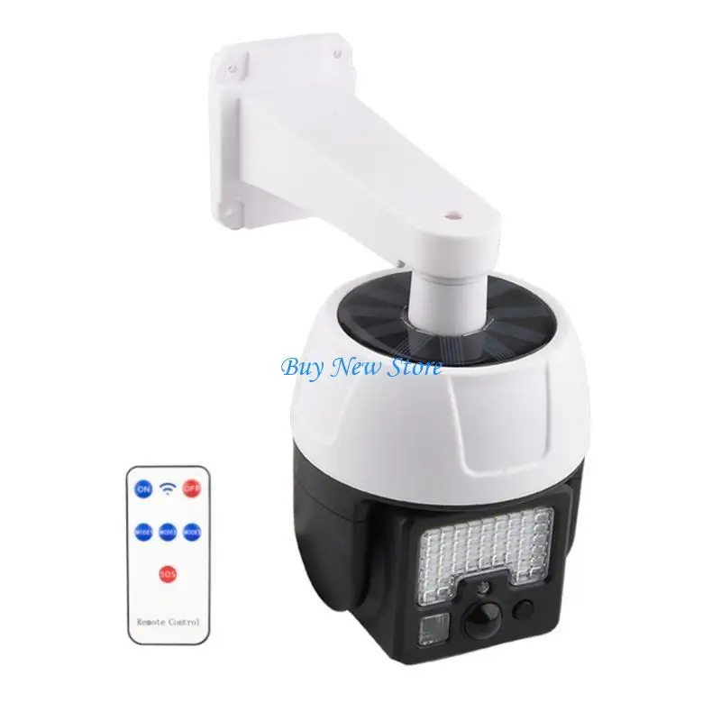 20CE التحكم عن بعد محاكاة شاشات تعمل بالطاقة الشمسية قبة دمية وهمية كاميرا مع كاميرا الأمن الخفيفة 360 درجة الدورية