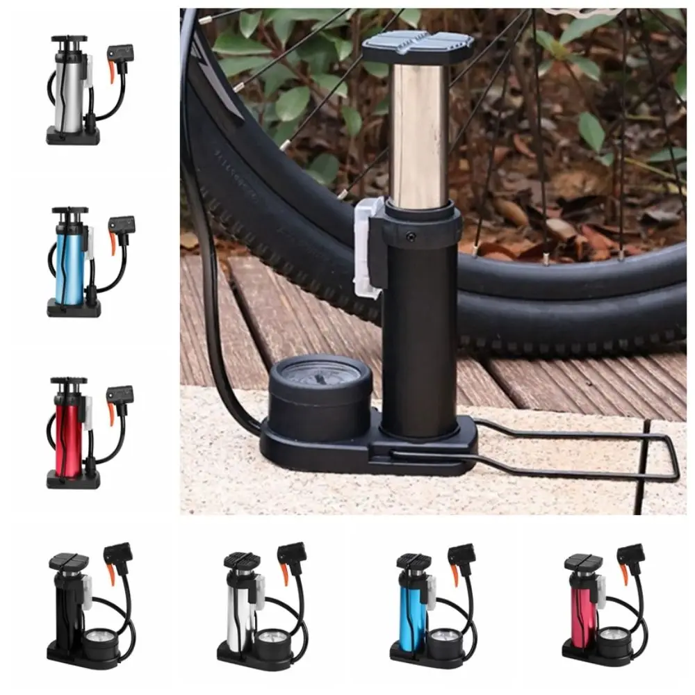 Time Saving Mini Bicycle Tire Pump Step on MTB Bicycle Inflator Pump Lightweight Portable Bike Foot Pump Road Bike