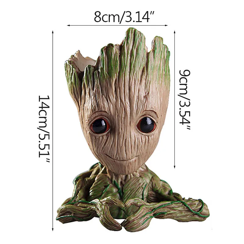 Woondecoratie Ambachten Miniatuur Model Kantoor Desktop Display Cartoon Groot Beeldjes Handwerk Decor Boom Man Ornament 5CM