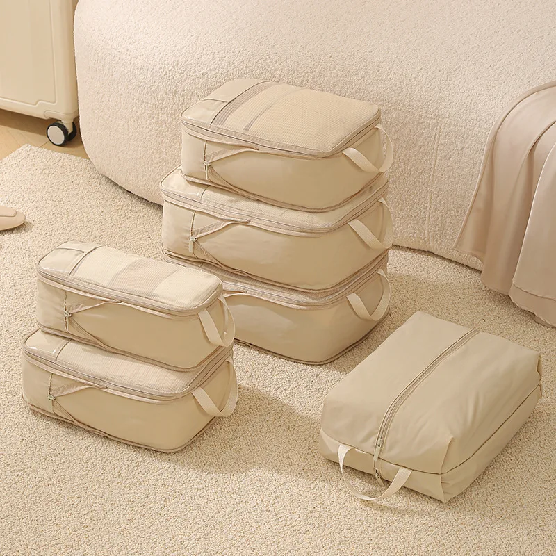 Compressible Oxford fabric six-piece storage bag for travel and moving, convenient storage for suitcases and travel bags