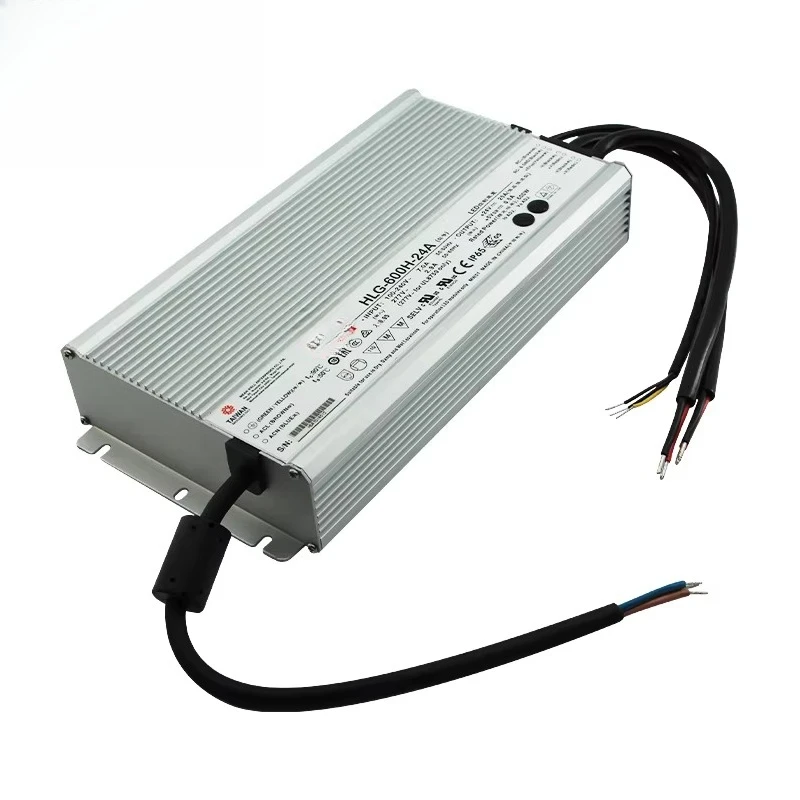 

HLG-600H-24A LED Driver Power Supply with 24V DC Output 600W Single Type 25A Current