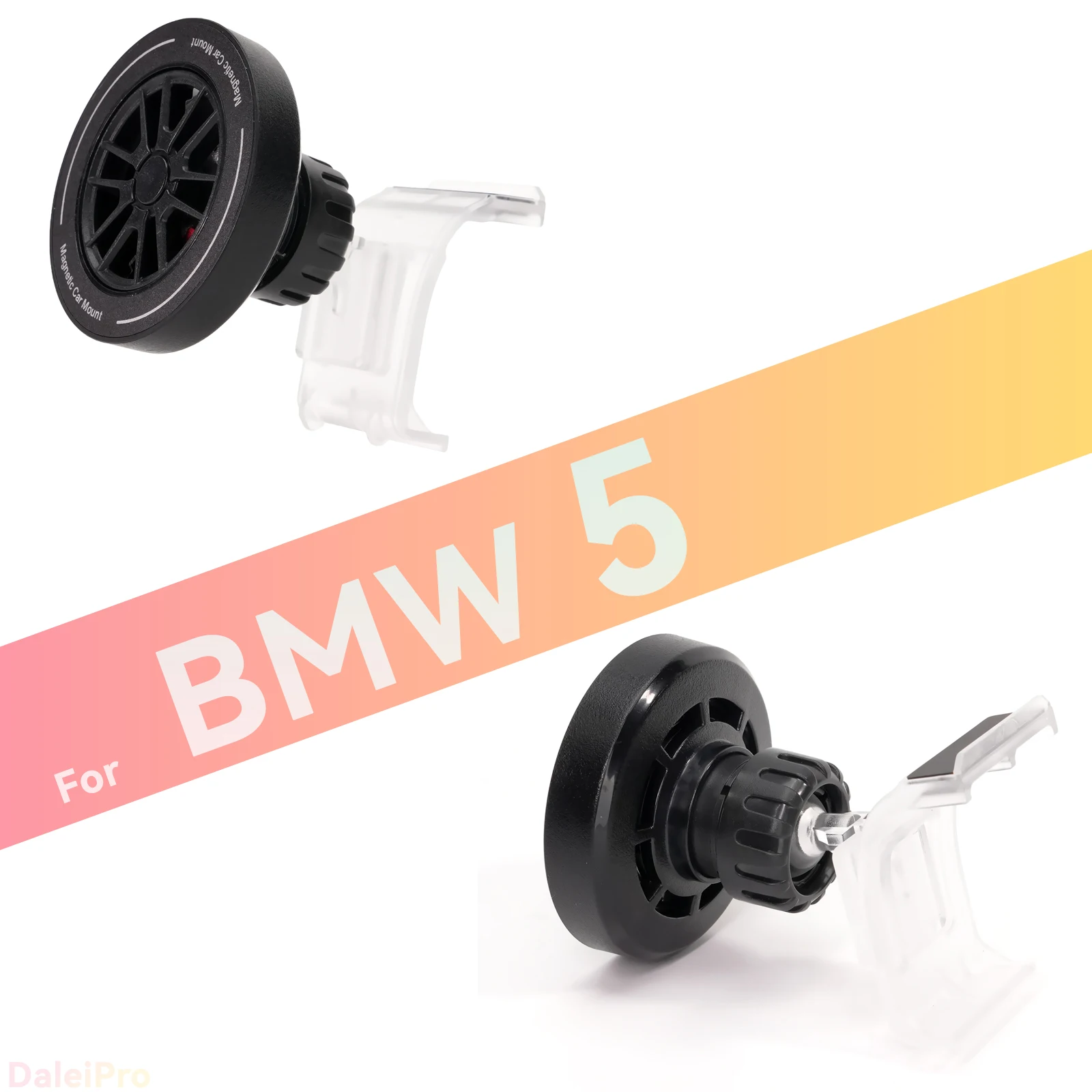 Maßgefertigte magnetische Handyhalterung mit Luftstromkühlung für BMW 5er G60 2024 2025 2026 i5, 360° drehbar ° Schwenkbarer Halterungssockel – Detail 4