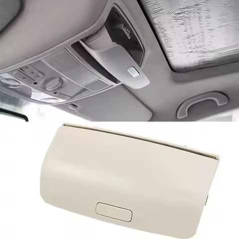 For 2008-2012 PASSAT B6 GOLF MK5 MK6 JETTA MK5 Roof Glasses Box Overhead Console Sunglasses Box 1KD868837 Gray