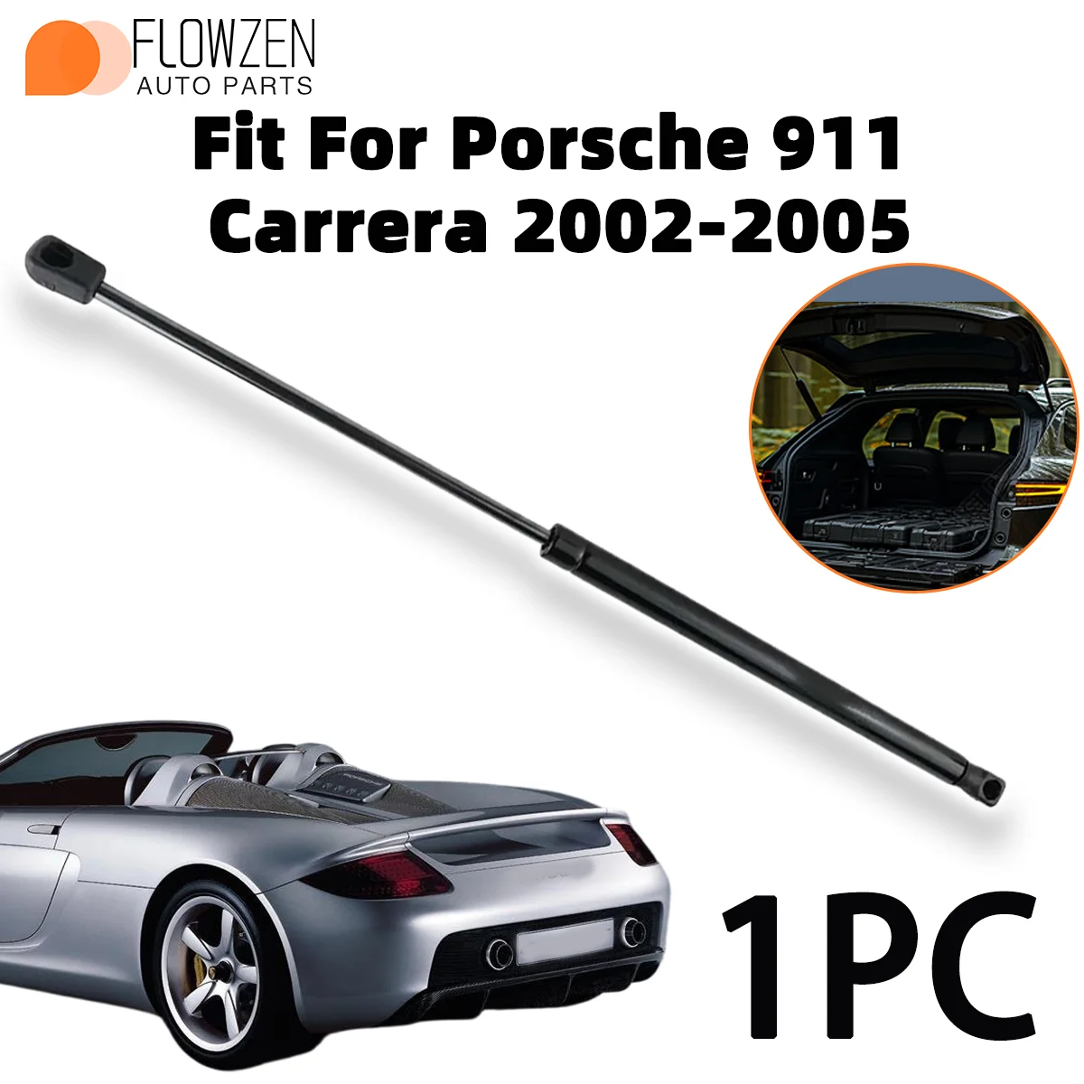 

1pc Trunk Gas Struts Spring Bar For Porsche 911 Carrera 2002-2005 OE SG406017 99651255104 Rear Shock Strut Bar Pressure Rod