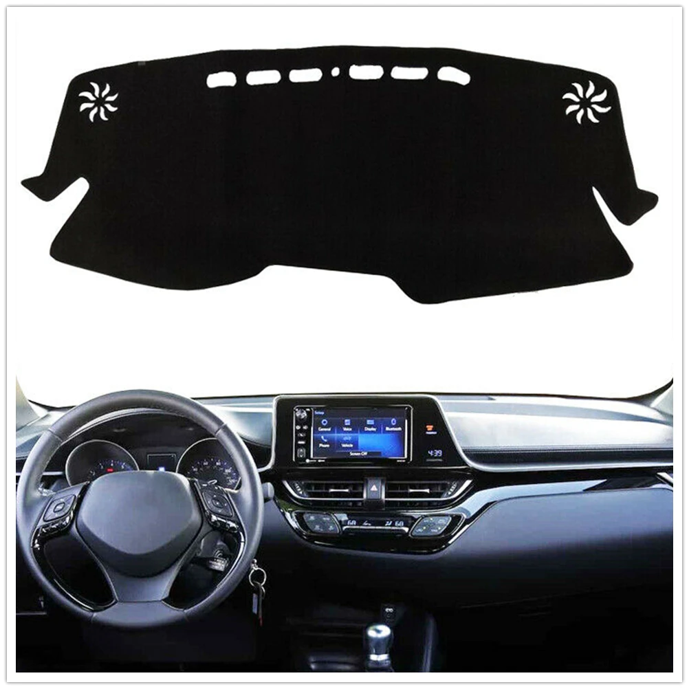 Dashboard Cover Console Dash Board Panel Mat Front Sun Shade Visor Carpet Strip For Toyota CHR C-HR 2016-2019