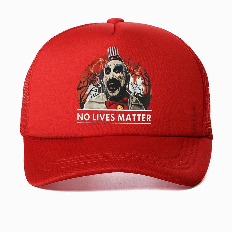 مضحك الكابتن سبولدينج الرجال قبعة باردة لا حياة المادة مضحك هالوين قبعة بيسبول الصيف 100% القطن شبكة تنفس القبعات #4