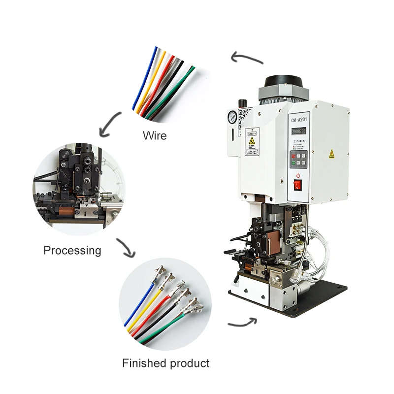 

Multi core wire sheath wire stripping crimping machine automatic stripping crimping machine semi-automatic