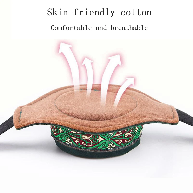 1 Set New Green Velvet Bag Smokeless Moxibustion Box Chinese Moxa Sticks Burner Acupuncture Meridian Heating Therapy Warm Women