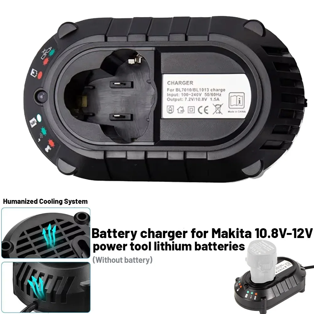 

Новейшее зарядное устройство для аккумулятора MAKITA BL1013 BL1014 10,8 В/7,2 В, литий-ионный аккумулятор DC10WA, электрическая дрель, отвертка, электроинструмент