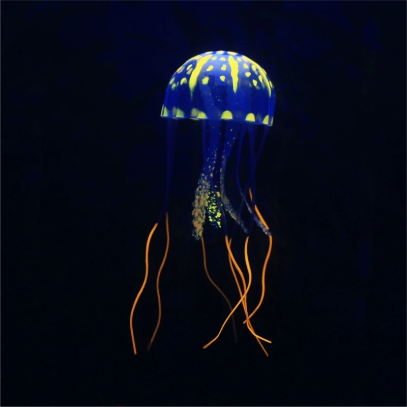 Aquarium Decorations Luminous Jellyfish Aquarium Fish Glowing in Dark