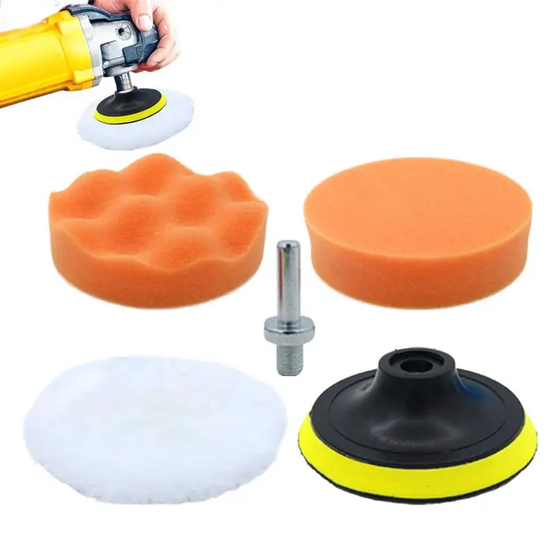 

Car Wax Applicator Pads Set Washable & Reusable 5PCS Buffing & Detail Polishing Foam Pads for Polishing and Cleaning Cars