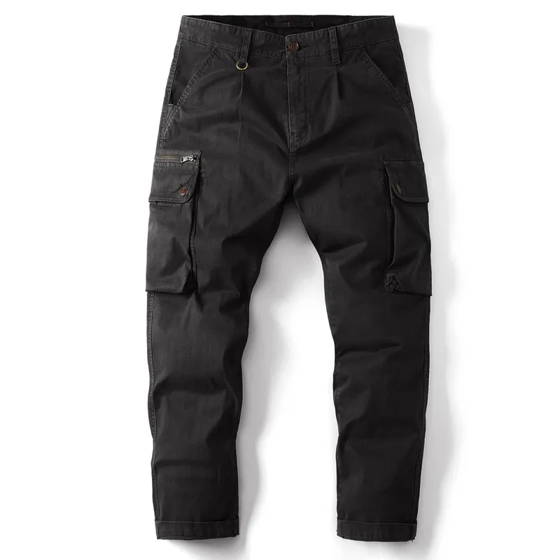 Mens Cargo Pants Multi-Pocket Hiphop Joggers Trousers Europe and America Streetwear Casual Vintage Jogging Pants Men 2026