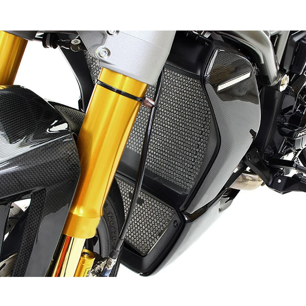 For Ducati Monster 1200 S R Monster 1200S 1200R 2013 - 2023 Motorcycle Accessories Radiator Grille Guard Cover Oil Cooler Guard