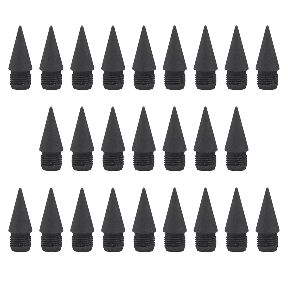 25 Pcs Pencil Lasting Writing Inkless Pencils Eternal Forever Leads Refills Replacement Tips Portable