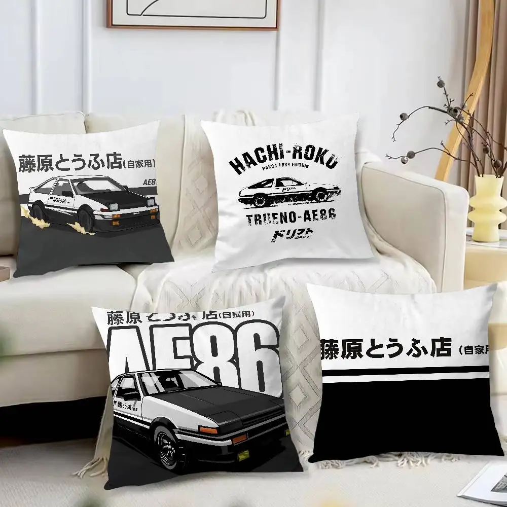 

Classic retro car AE86 Pillow Case Printed Pillowcase for Living Room Sofa Cushion Cover & Bedroom Decor