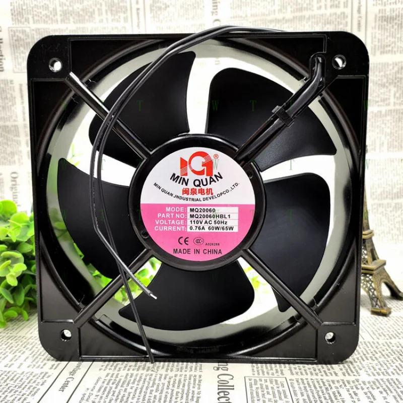 

H Minquan motor MQ20060HBL1 20060 110v 0.76A double ball chassis cooling fan