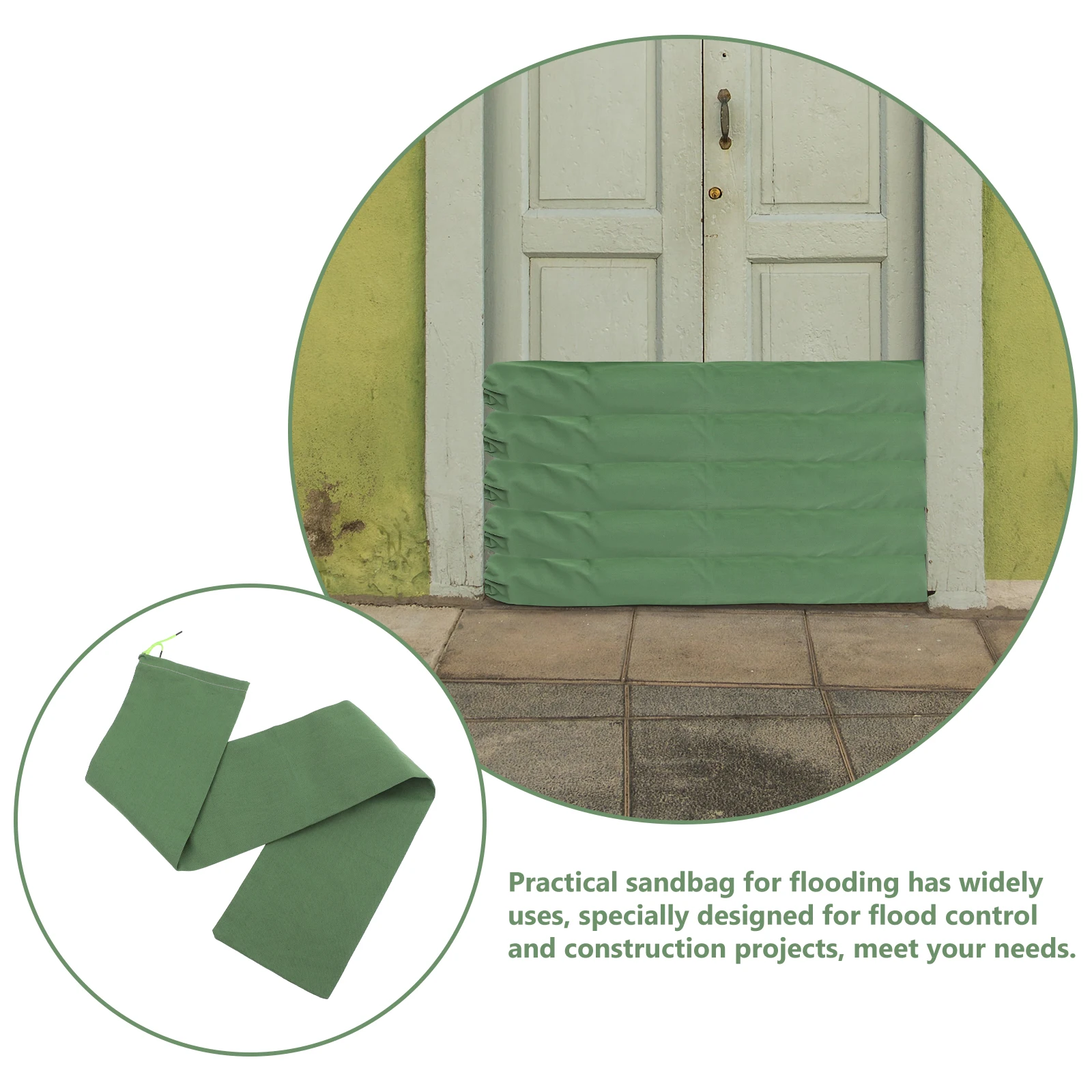 

Flood Control Heavy Duty Canvas Large Capacity Reusable Water Barriers Home Home Flood Protection Barriers Garage Door