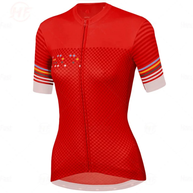 Women Cycling Jersey team Summer Short Sleeve Downhill Bicycle Clothing Ropa Ciclismo Maillot Quick Dry Bike Shirt