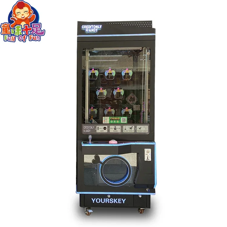 Golden Key Coin Operated Cheap Key Master Prize Game Machine Master Automatic Vending Machine Claw Machine 1 Person Push Coin