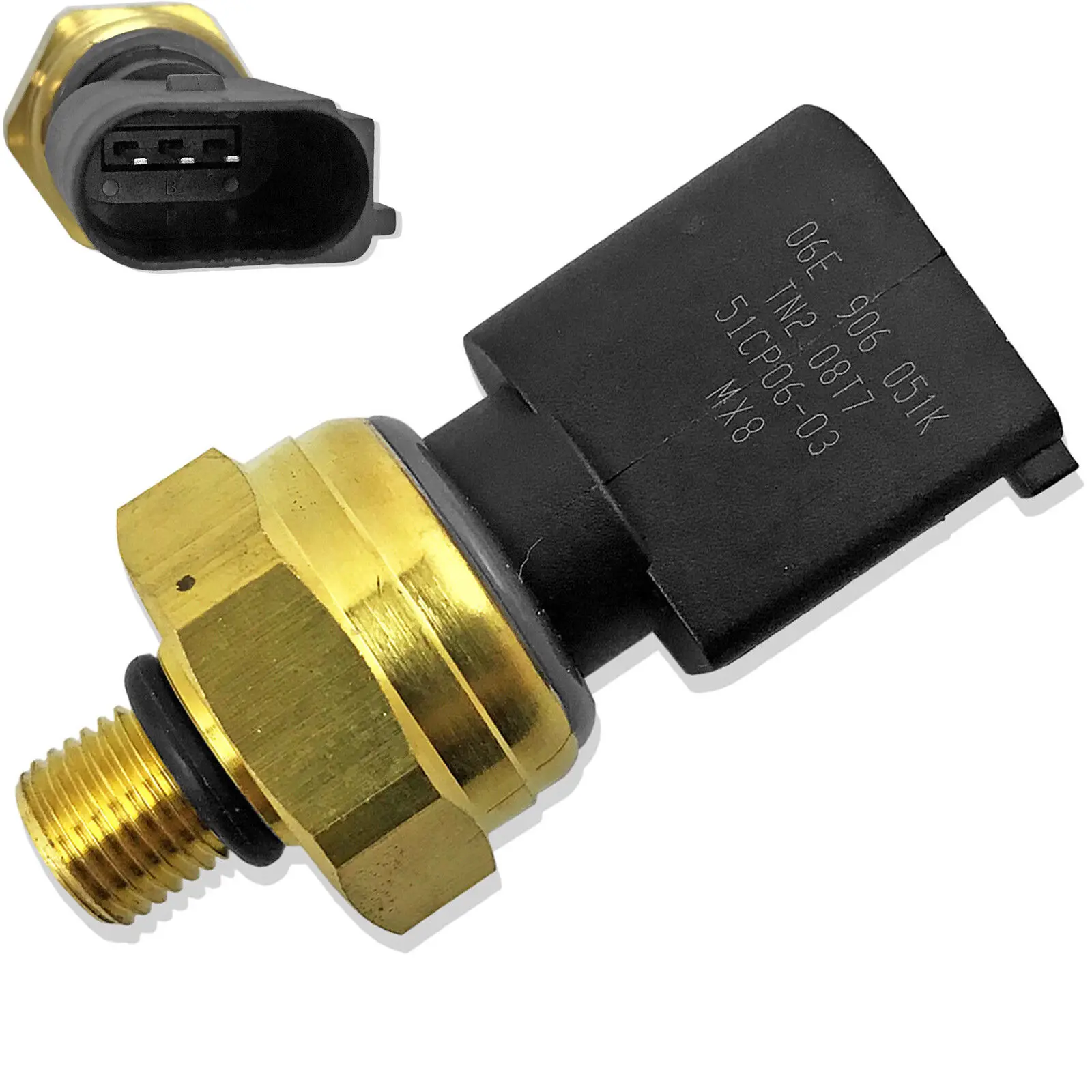 

Fuel Pressure Sensor For VW Touareg Passat Audi A3 A4 A5 A6 Quattro Volkswagen Jetta 06E906051K FREE SHIPPING