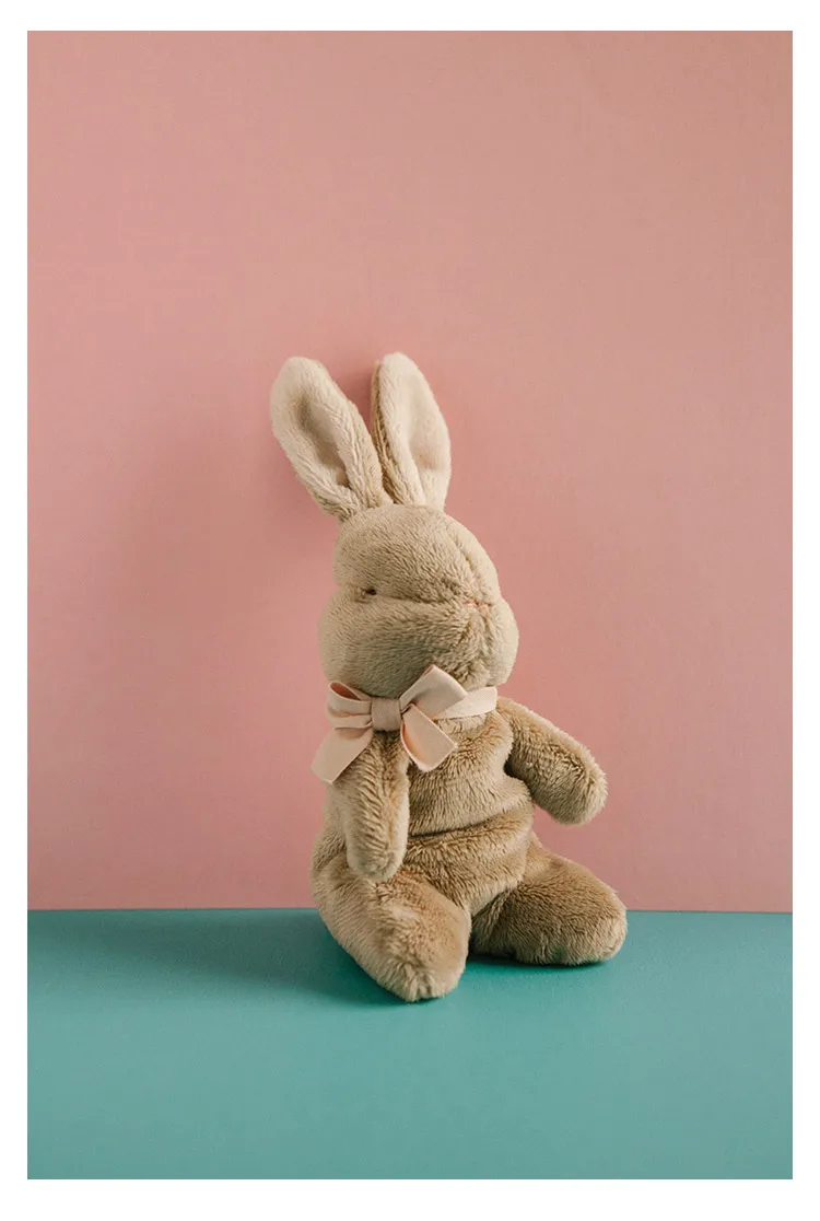 My First Bunny Plushies for Baby Tiny Rabbit Plush Toys for Infant Toddler Cuddly Soft Stuffed Rabbit Baby Shower Gift Wholesale