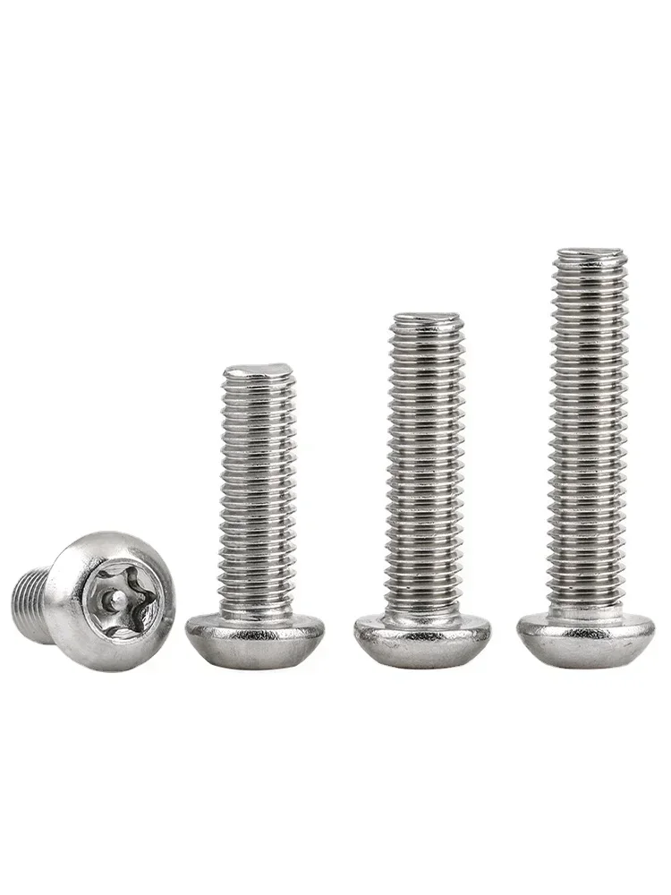 10pc  Plum Anti-theft Screws Special with Column Anti-unloading Special-shaped Bolts M6 8-45mm 12mm 16mm 304 Stainless Steel