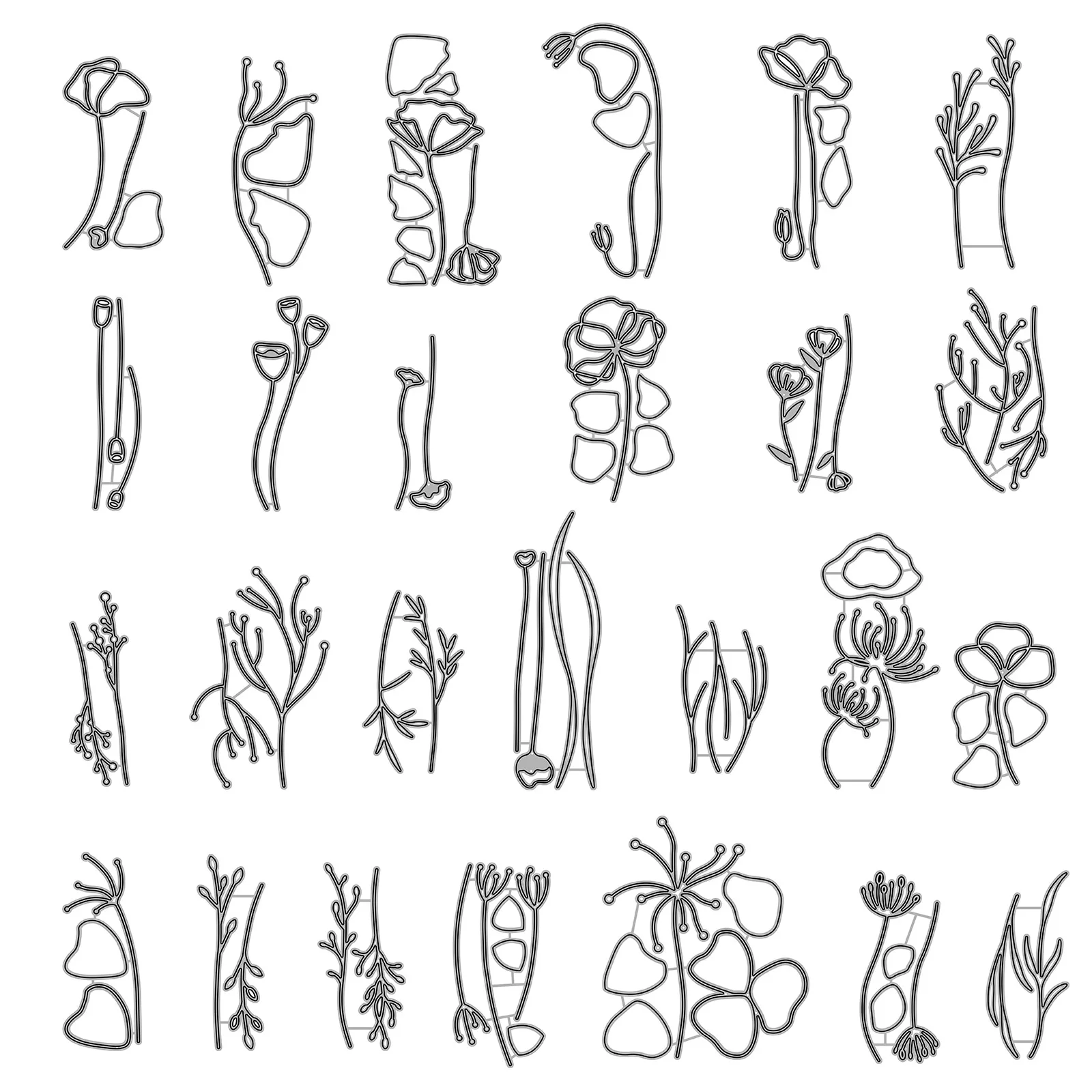 

Flowers and plants Metal Cutting Dies diy Scrapbooking Photo Album Decorative Embossing Paper Card Crafts Die