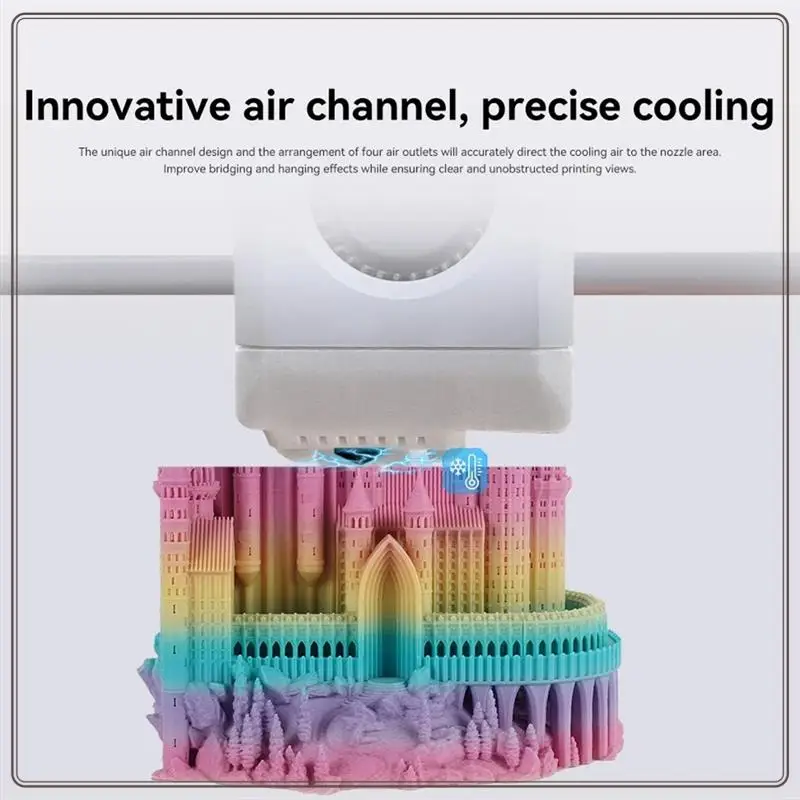 مساعدات تبريد القناة الموثوقة لمختبر بامبو X1 P1 قناة مروحة التبريد نقل خط أنابيب التبريد المساعدة لمختبر بامبو X1 X1C P1P P1