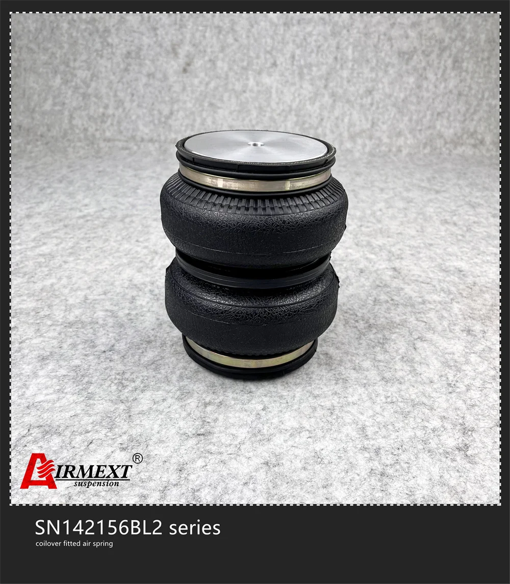 

SN142156BL2-ST-S/AIRLIFT5814 Fit STANCE coilover (Thread M55*2)Air suspension Double convolute rubber airspring/airbag