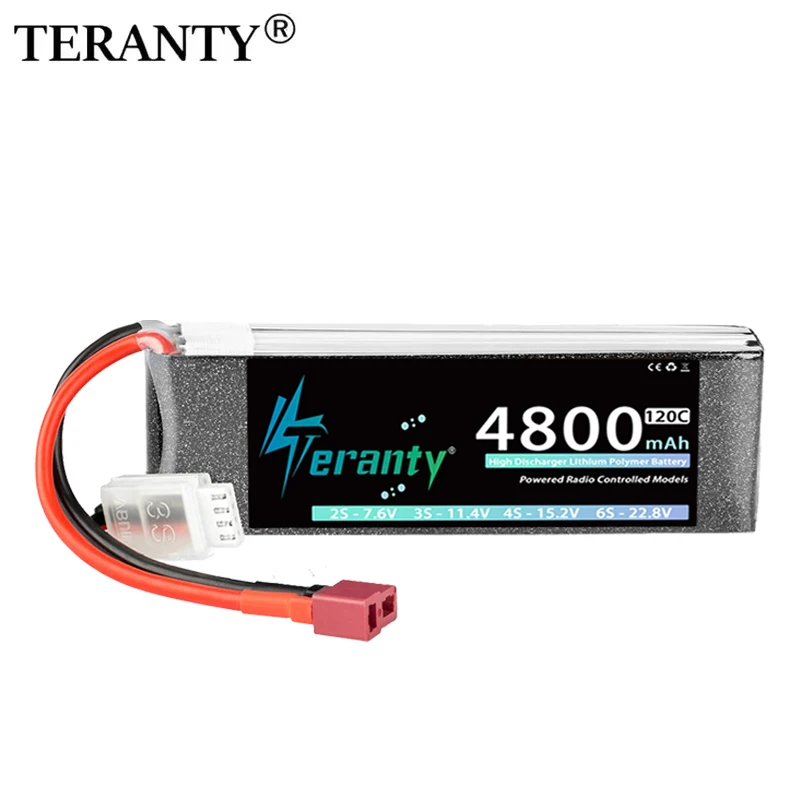 

TERANTY 3S 4800mAh RC Lipo Battery 11.1V 70C 11.4V 120C With T XT60 XT90 for RC Car Trucks Boat FPV Drone Helicopter Airplane