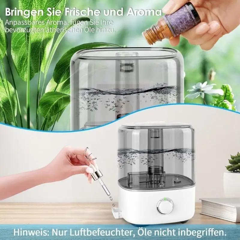 Umidificador ar portátil com estética criativa forma e capacidade 5000