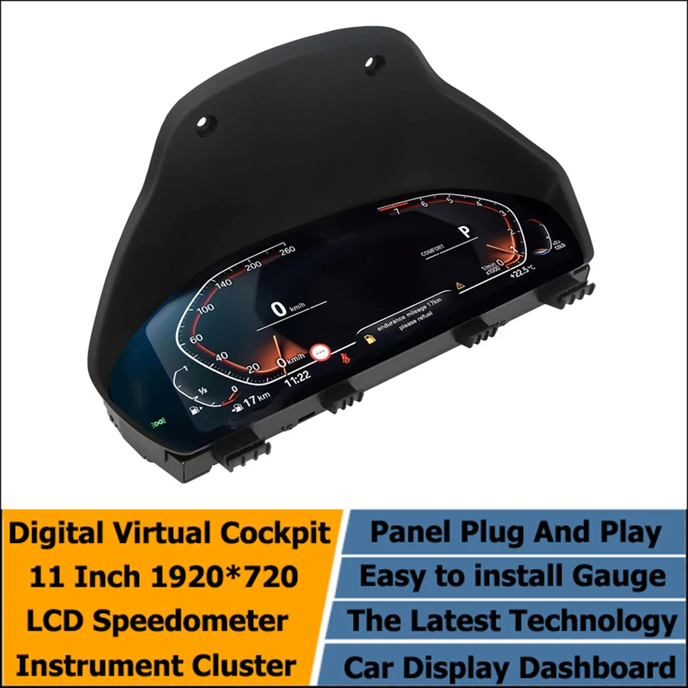 

11''Digital Virtual Cockpit Instrument Cluster For BMW X1 X2 F48 F39 2 Series F20 F22 Speedometer LCD Dashboard Panel Odometer