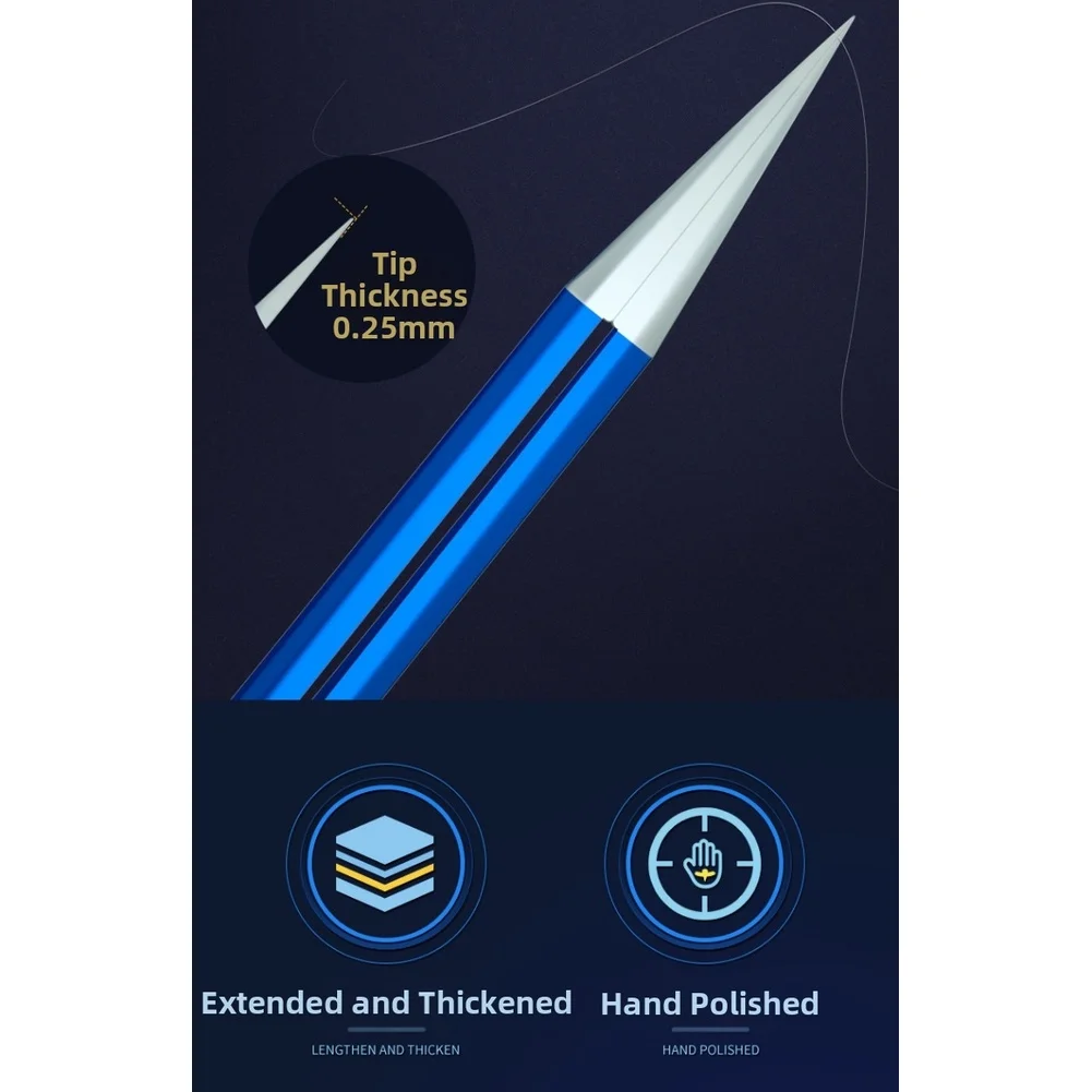 AAC14 Tweezers for Electronic Component Handling with Heat-Dissipating Design and Extended Ergonomic Handle Structure