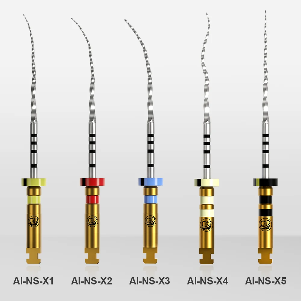 Dental Pro-Taper Next Files System NiTi Heat Activated 25mm X1-X5 For Endodontic Universal Endo Motor Engine Use Rotary File