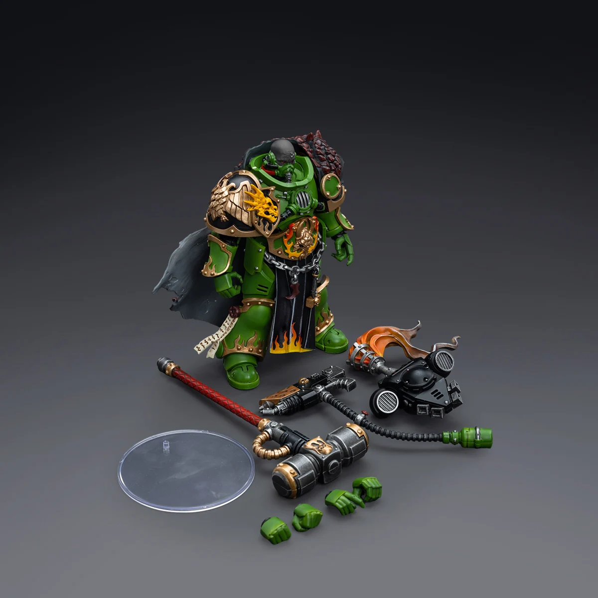 In Voorraad JOYTOY Warhammer 40K Salamanders Captain Adrax Agatone 1:18 Action Figure, Collectie Model Cadeau voor Volwassenen