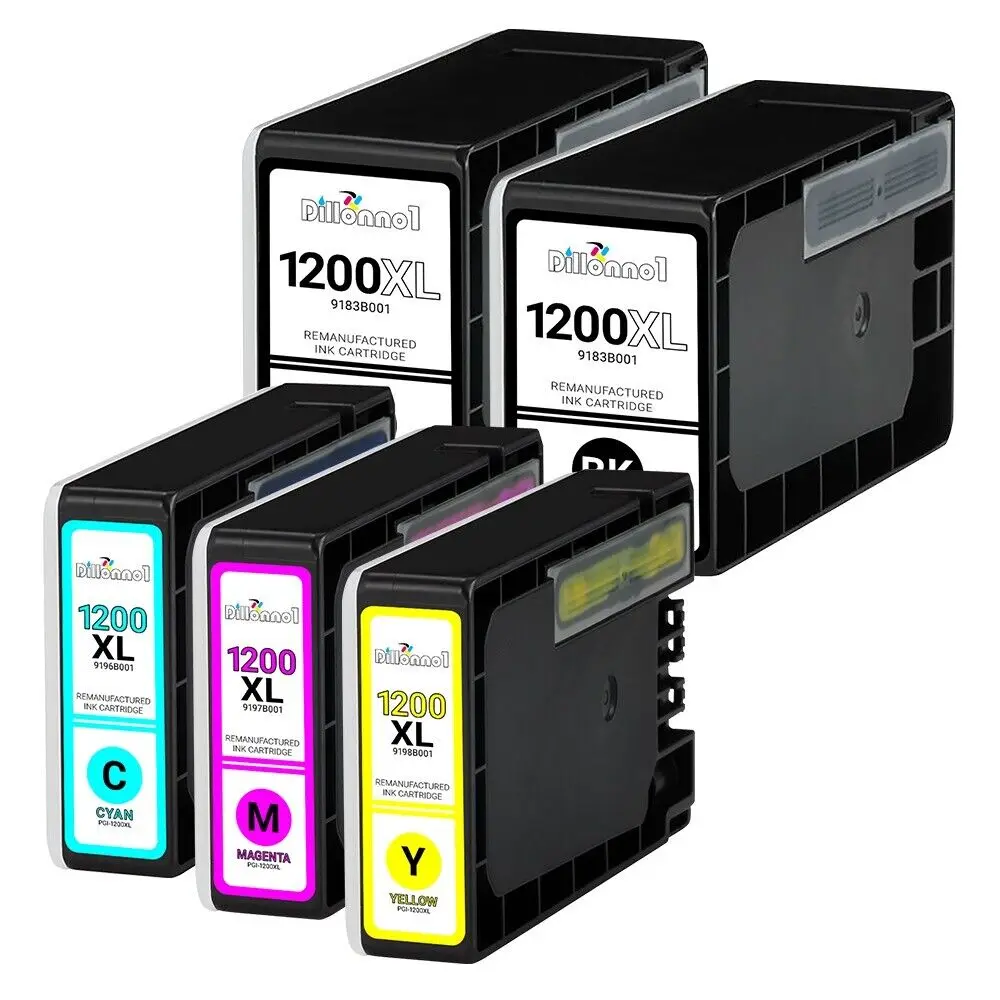 5pk PGI-1200XL PGI1200XL Kartrid Tinta untuk Printer Canon Maxify MB2020 MB2120