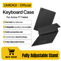 UMIDIGI Keyboard Case for Active T1 Tablet, Active T1 Tablet Keyboard Case with Easy-Set Magnetic Stand, Large Precision Trackpa