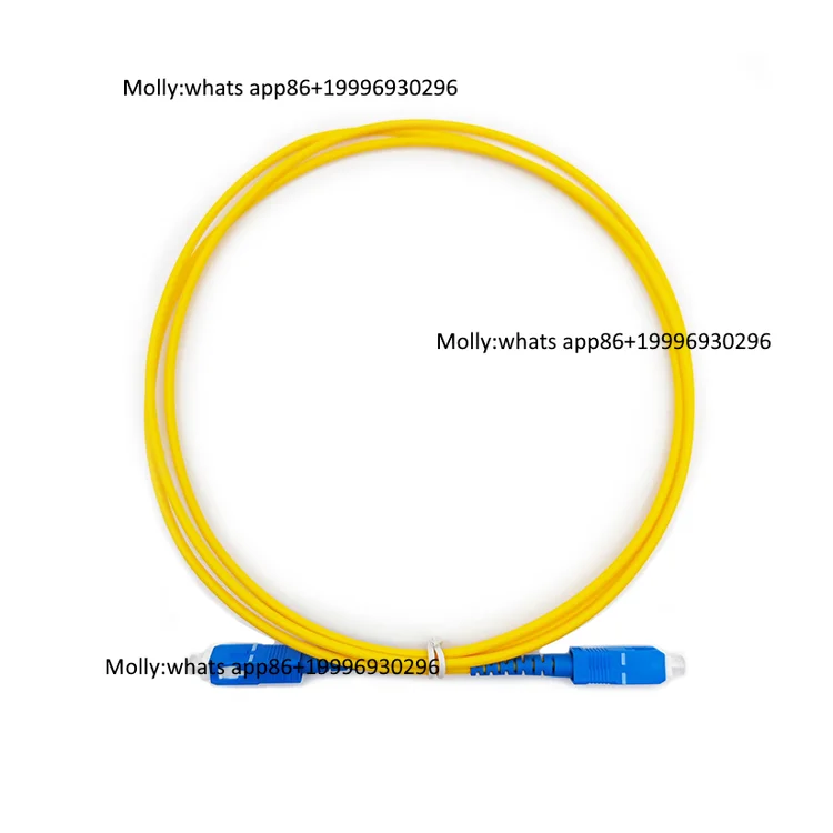 Factory Price Optical Fiber Jumper Single Mode Simplex Sc Upc Pvc Lszh 3.0mm Fiber Optic Patch Cord