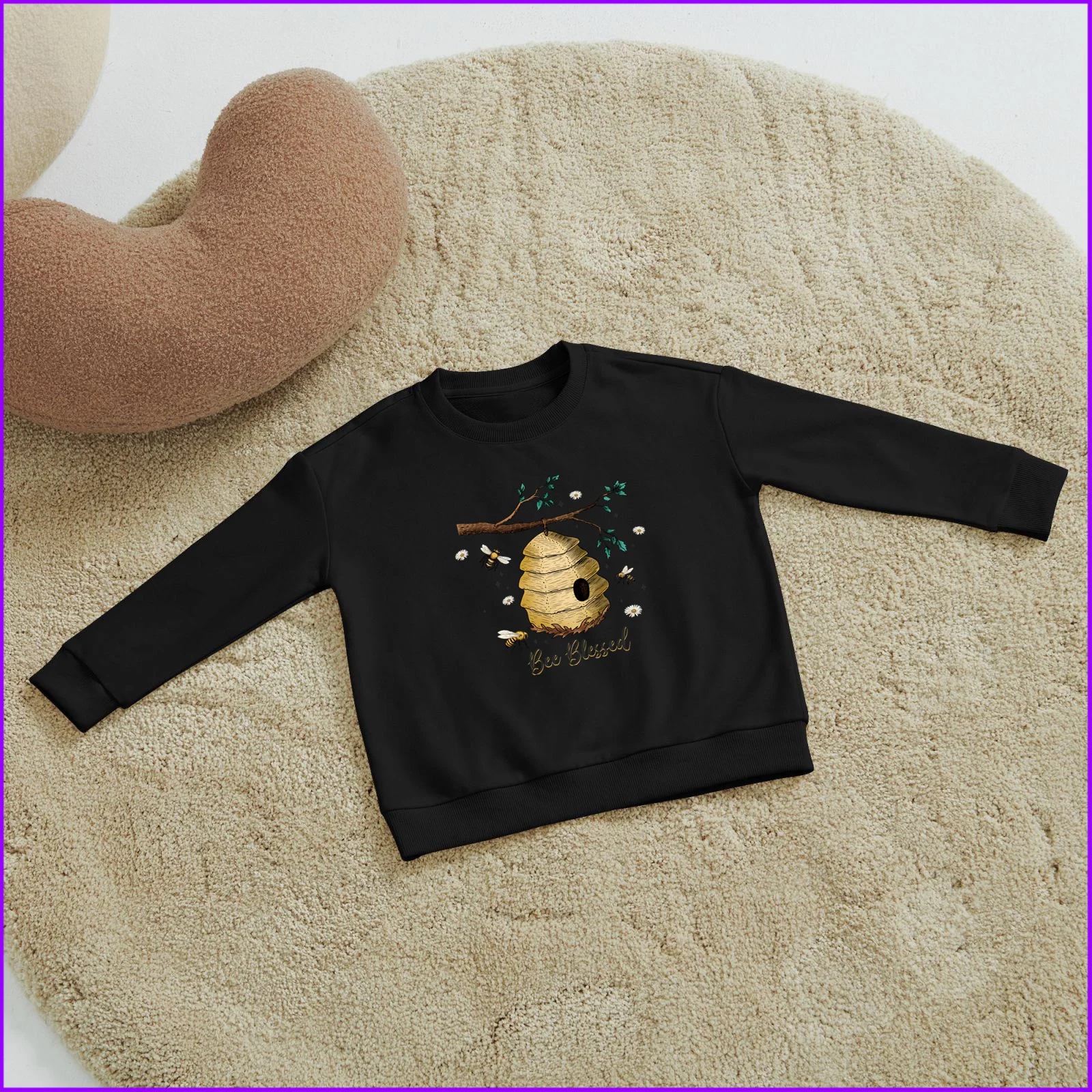 Bee Blessed Honey Sja611 Kids Boys Girls Hoodies Sweatshirts Winter Teenagers Tweens 2024 Toddler Tees Designer Luxury Letter