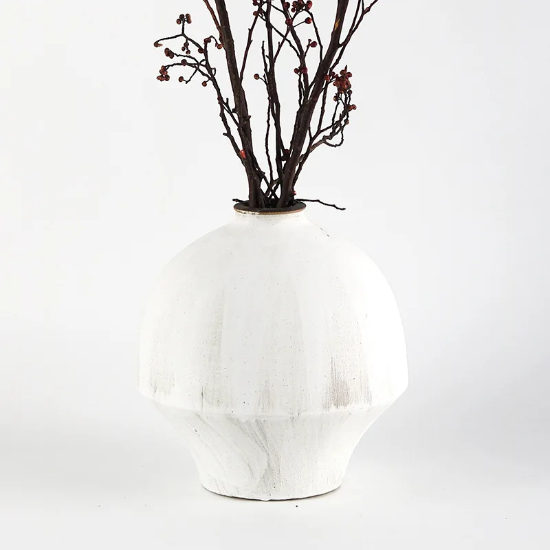 Wabi-sabi style old vintage vase ornaments American European style home model room living room sales office decorations flower v