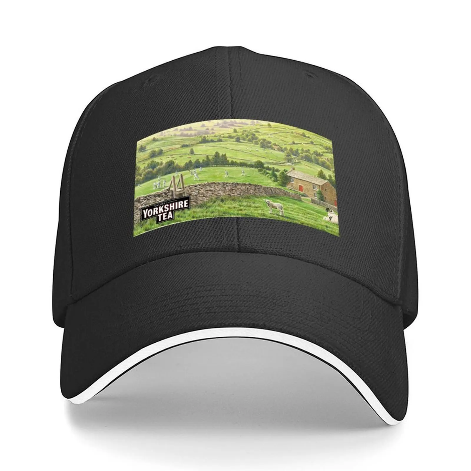 

Yorkshire Tea landscape with logo Baseball Cap fun hats Cosplay Gentleman Hat Funny hats Men's Women's