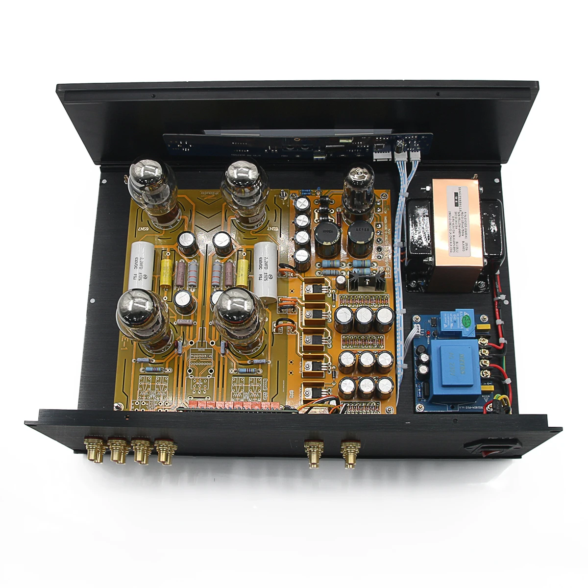 완성된 HiEND Cary-AE1 스테레오 튜브 프리앰프 원격 볼륨 6SN7 튜브 오디오 프리앰프