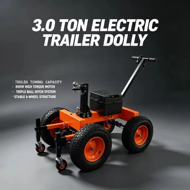 7500 Lbs Motorized Trailer Mover 3 Ton Capacity Electric Boat Dolly With 2 Inch Adjustable Hitch Ball For Heavy Duty Transport