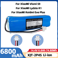 for Xiaomi Lydsto R1 rechargeable lithium-ion battery, robot vacuum cleaner,viomi s9,battery pack, genuine 12800mAh