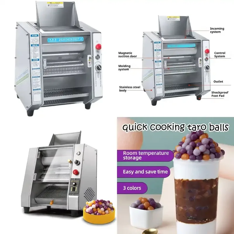 Maquinaria Automática para Hacer Perlas de Tapioca Boba, Divisora y Redondeadora de Masa para Galletas y Panecillos Pequeños