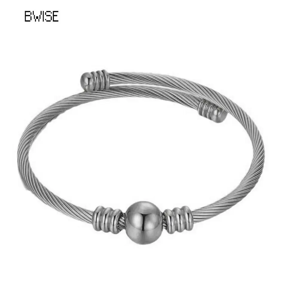 Fashion Punk Gold Color Bangles for Women Men Trendy Stainless Steel Metal Bracelets Bohemian Jewelry Accessories Gift Wholesale